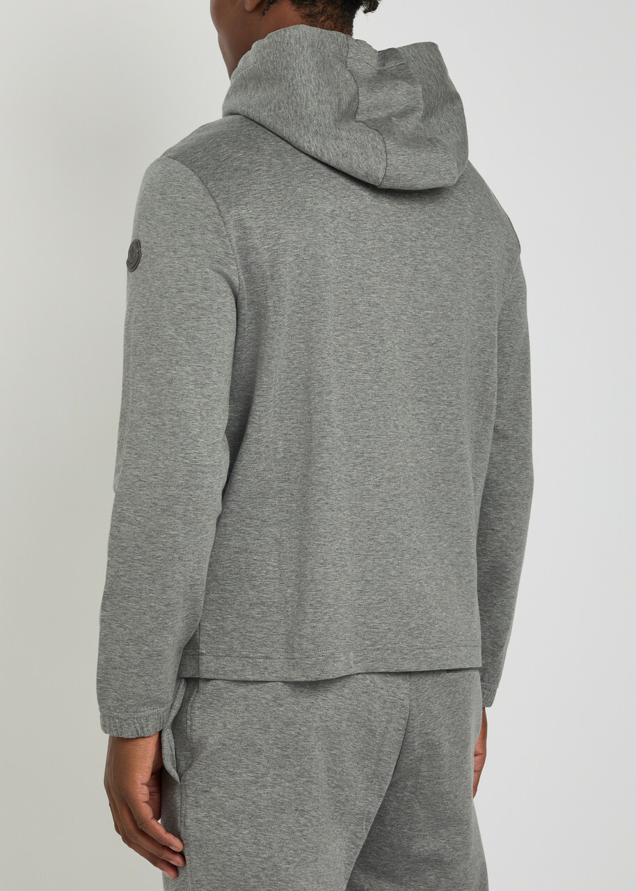 Moncler Logo Cotton-blend Sweatshirt Grey