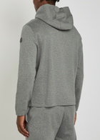 Moncler Logo Cotton-blend Sweatshirt Grey