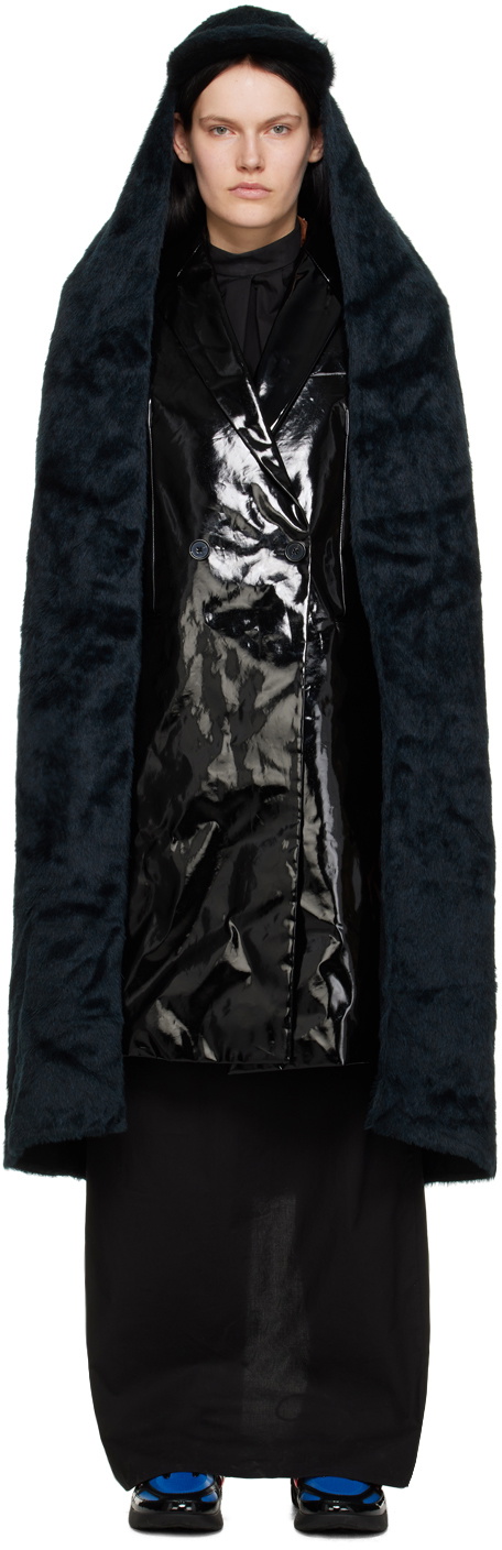 Raf Simons Navy Cape Cap