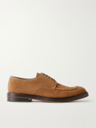 Manolo Blahnik - Newbury Suede Derby Shoes - Neutrals