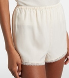 Posse Perla lace-trimmed shorts