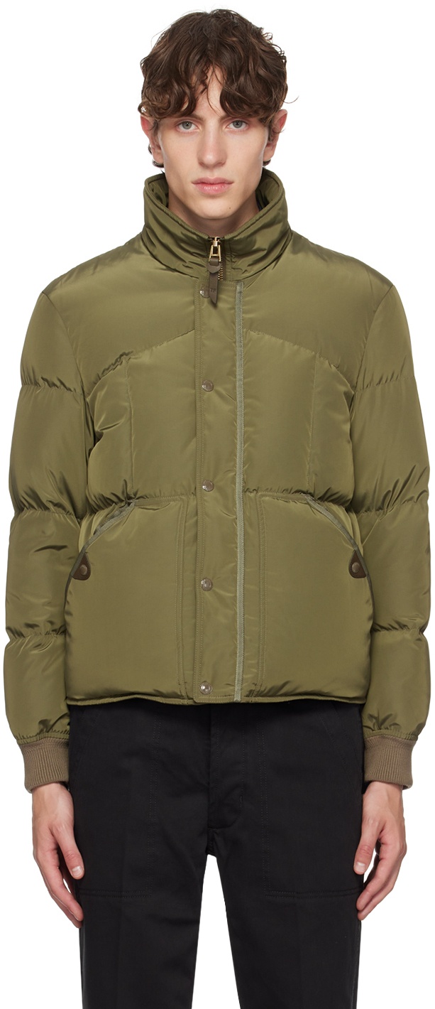 Photo: TOM FORD Green Quilted Down Jacket