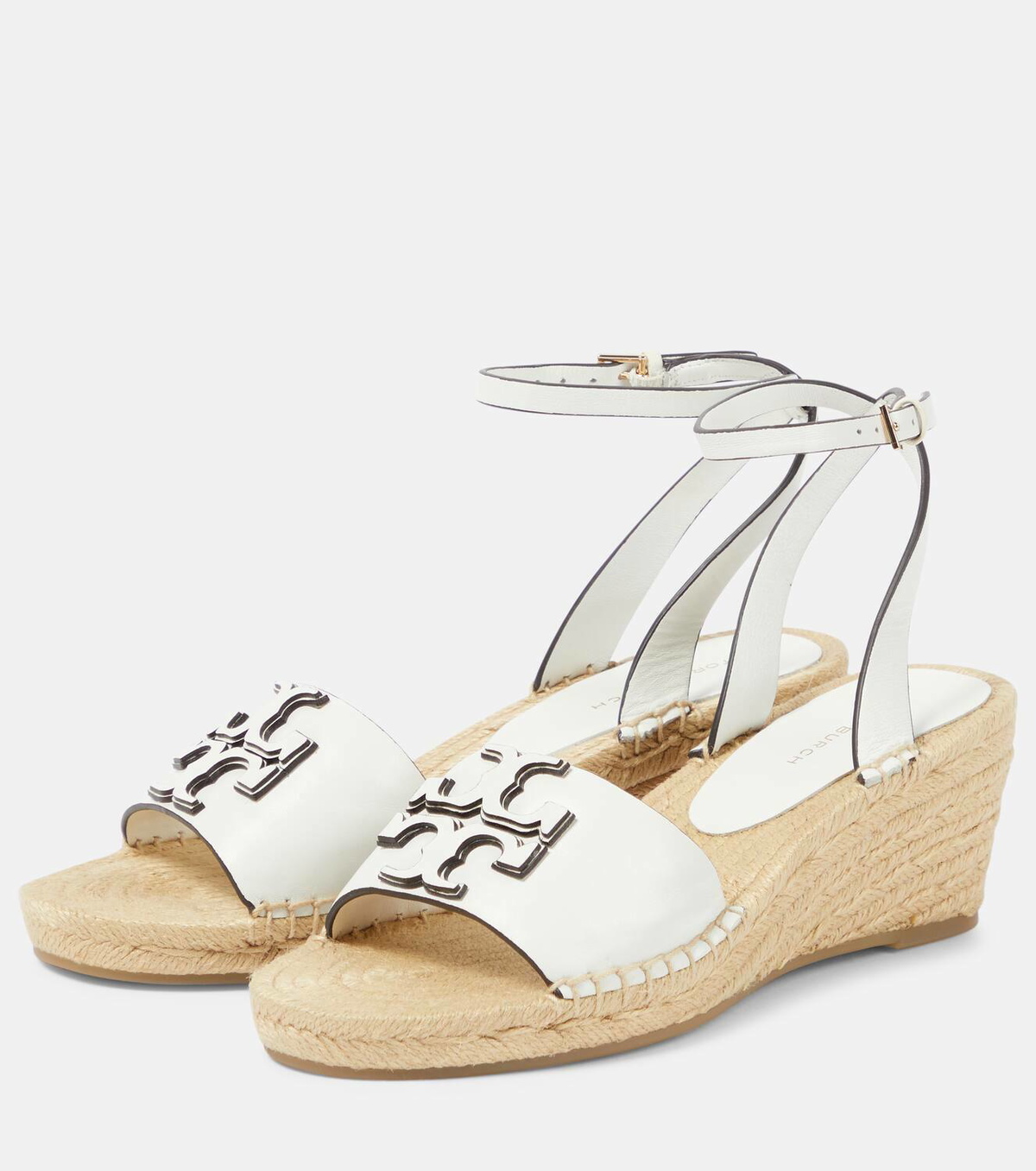 Tory Burch Ines leather espadrille wedges