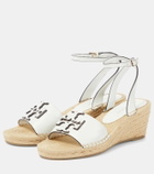 Tory Burch Ines leather espadrille wedges