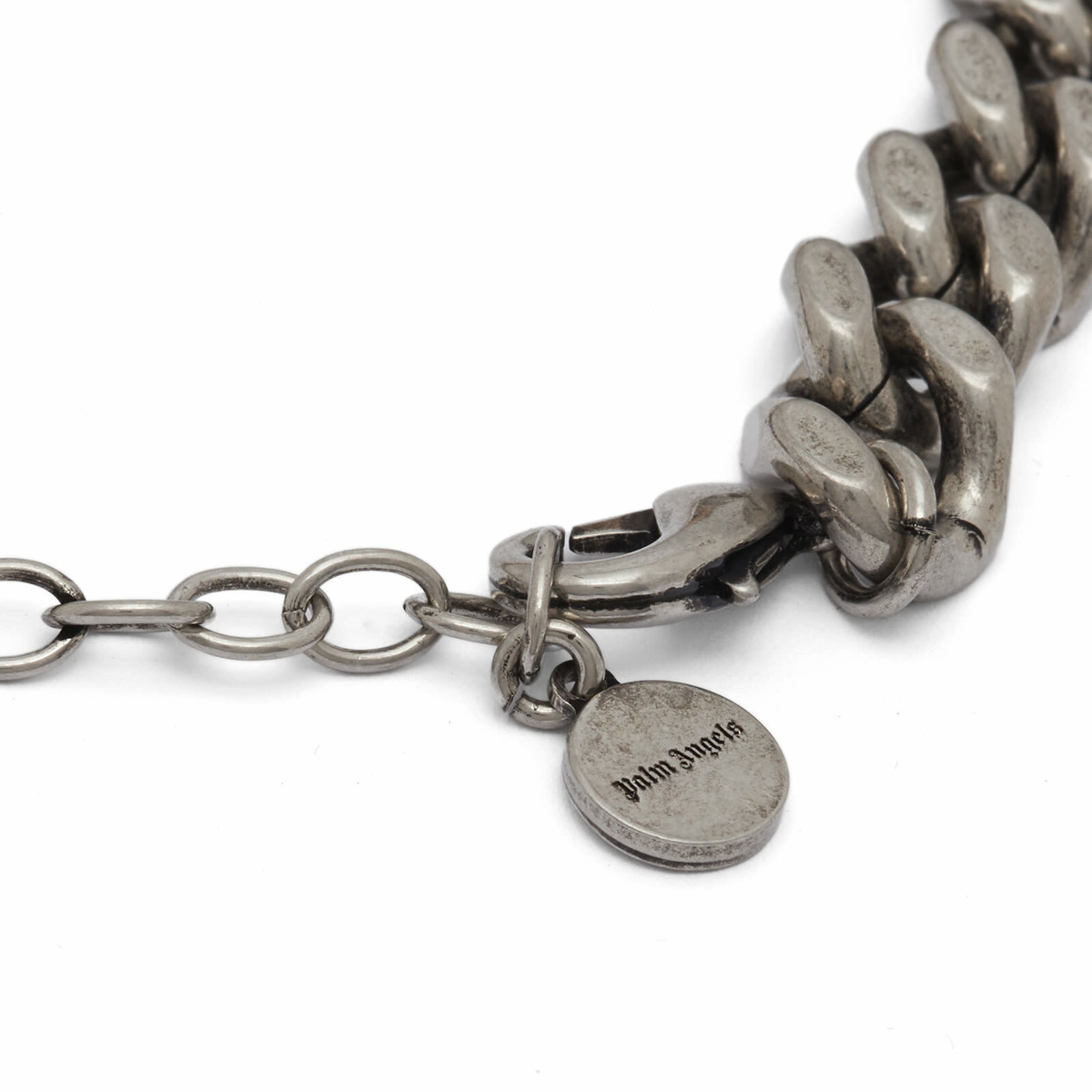 Palm Angels Monogram Chain Bracelet In Silver/gold in Metallic for Men