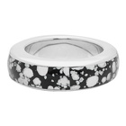 A.P.C. Silver Patterned Luc Ring