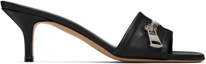 Photo: JW Anderson Black Leather Biker Heeled Sandals