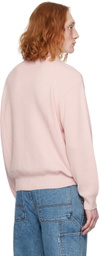 Dunst Pink Open Collar Cardigan
