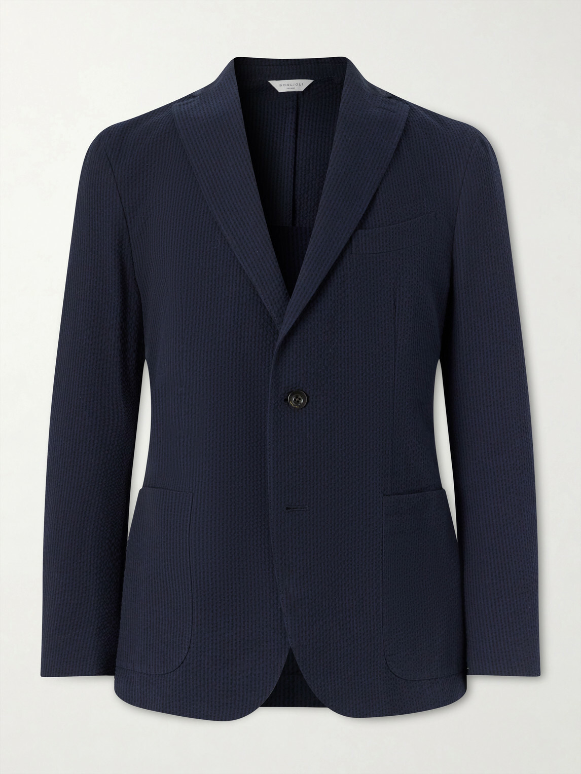 Boglioli - Cotton-Seersucker Blazer - Blue