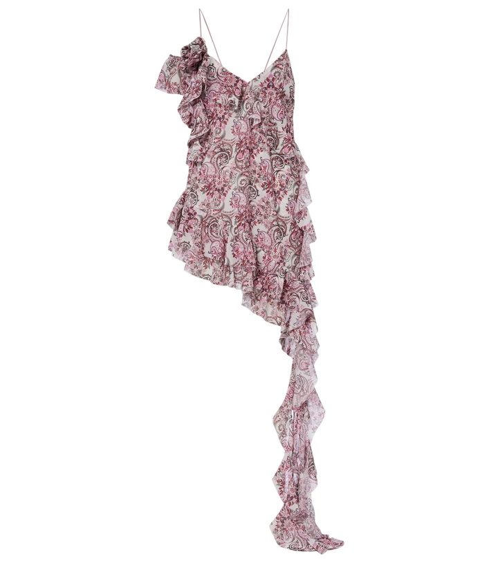 Photo: Bananhot Zoe floral ruffled asymmetric minidress