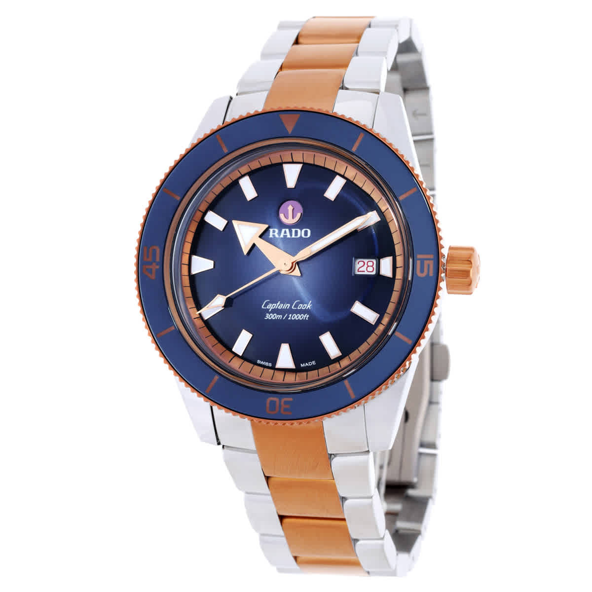 Rado Captain Cook Automatic Blue Dial Mens Watch R32137203