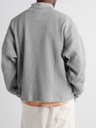 Nicholas Daley - Waffle-Knit Cotton Rollneck Sweater - Gray