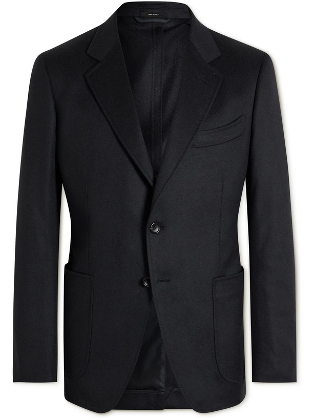 Photo: TOM FORD - O'Connor Slim-Fit Unstructured Cashmere Blazer - Blue