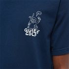 Quiet Golf Men's Sinker Logo T-Shirt in Navy