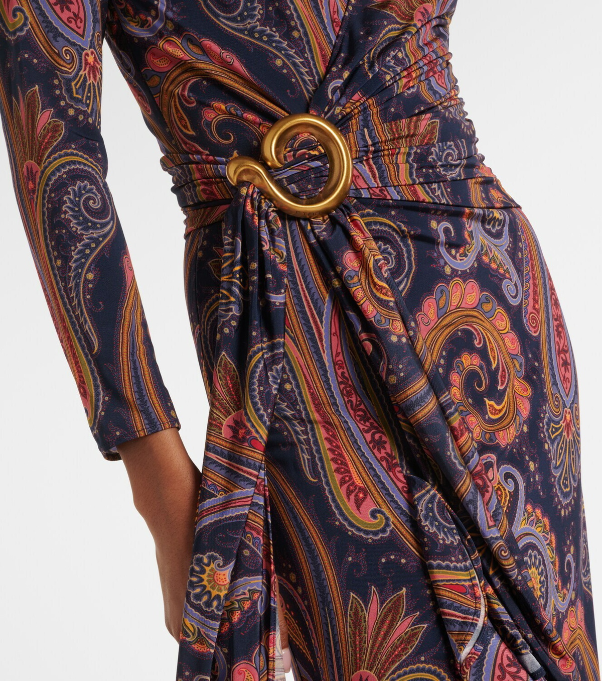 Etro Paisley wrap dress