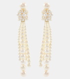 Sophie Bille Brahe Colonna Grande 14kt gold earrings with pearls