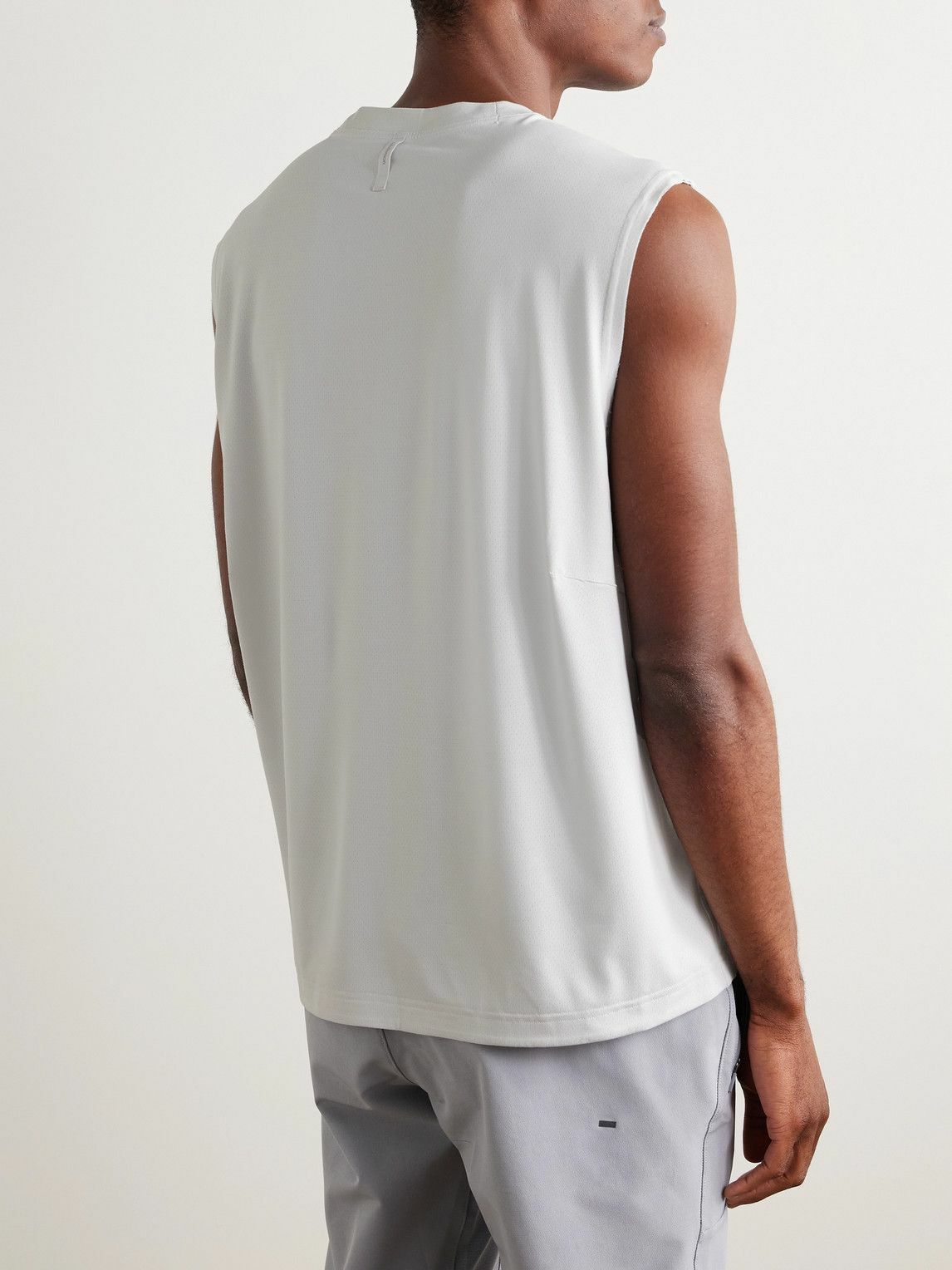Lululemon - Train Stretch Recycled-Mesh Tank Top - Gray