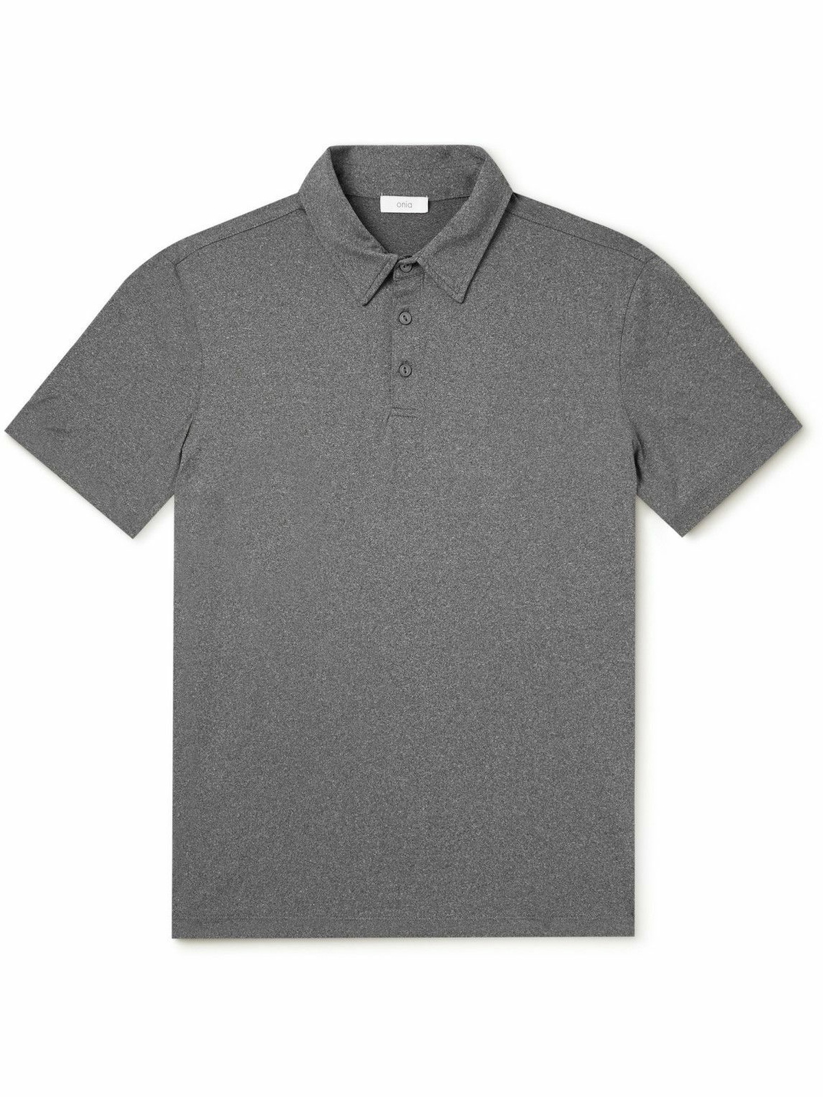 Onia - Everyday Ultralite Stretch-Jersey Polo Shirt - Gray Onia