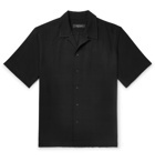 rag & bone - Avery Camp-Collar Woven Shirt - Black