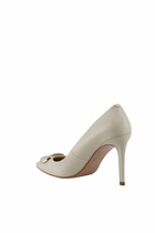 TwinSet Leather Pumps With Oval-t Logo