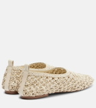 Souliers Martinez Pisa woven leather ballet flats