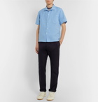 Universal Works - Overdyed Linen and Cotton-Blend Shirt - Blue