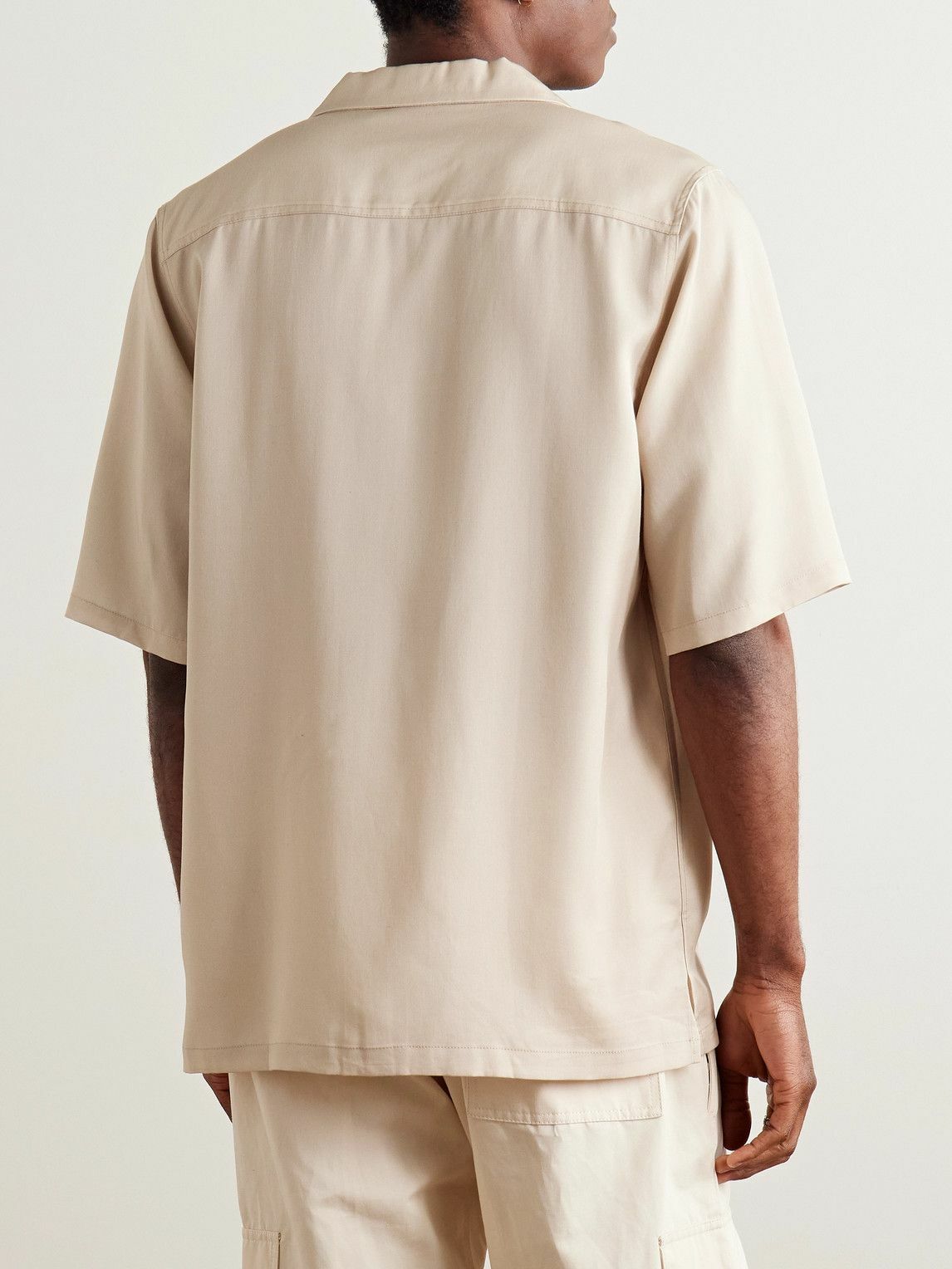 MANAAKI - Stormy Waters Camp-Collar Printed Lyocell-Twill Shirt - Neutrals