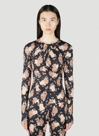 Rokh Floral Jersey Top
