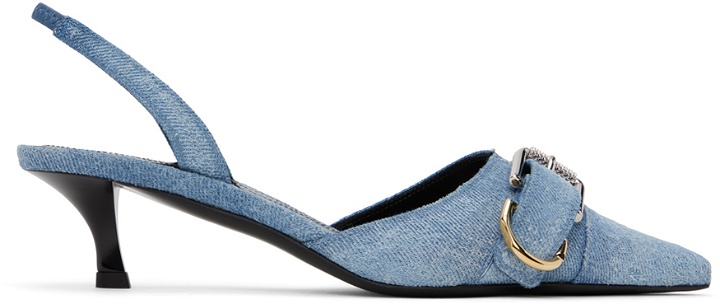 Photo: Givenchy Blue Voyou Slingback Heels