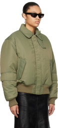 Helmut Lang Khaki Flight Bomber Jacket