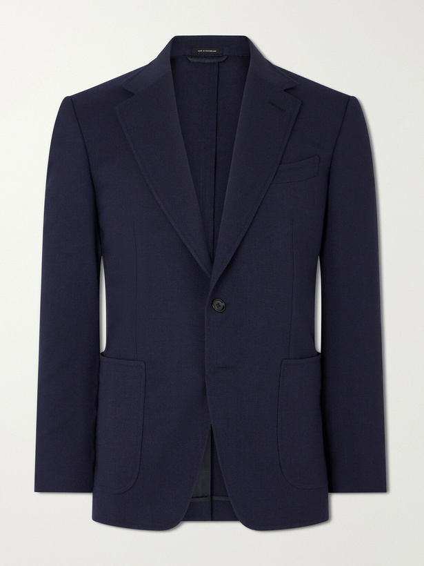 Photo: TOM FORD - Atticus Wool-Blend Blazer - Blue