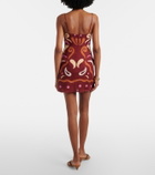 Cala de la Cruz Lucca printed linen minidress