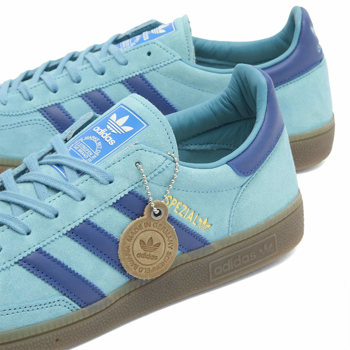 Adidas Men's Handball Spezial Mig Sneaker in Tactile Steel/Team Royal Blue/Gum