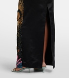 Johanna Ortiz Embellished silk-blend gown