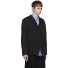 Comme des Garcons Homme Black Garment-Dyed Blazer