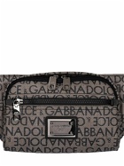 DOLCE & GABBANA - Coated Logo Jacquard Belt Bag