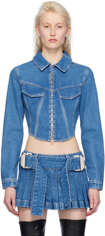 Photo: Dion Lee Blue Corset Denim Jacket