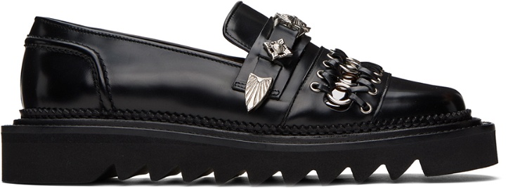 Photo: Toga Virilis Black Leather Loafers