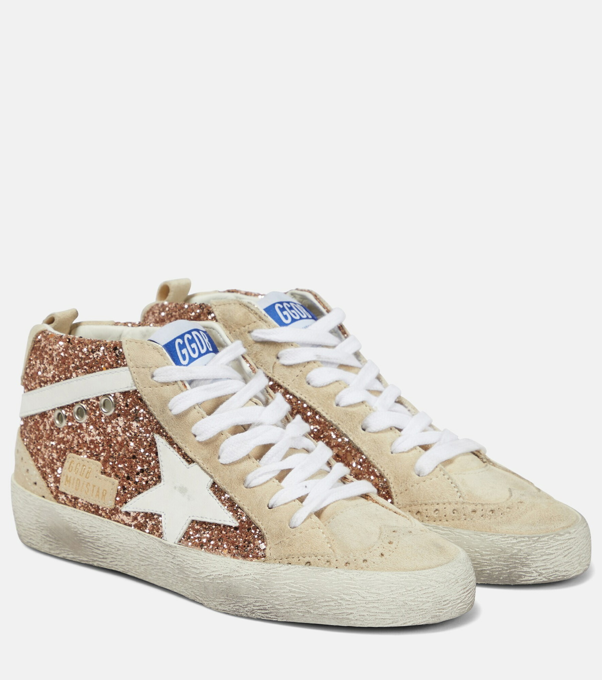 Golden Goose Mid Star glitter sneakers Golden Goose Deluxe Brand