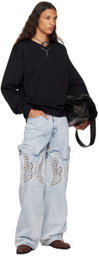 Y/Project Black Chrome Sweatshirt
