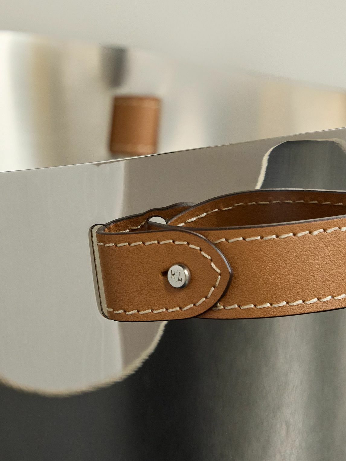 Ralph Lauren Home - Wyatt Stainless Steel and Leather Champagne Bucket