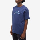 Dime Men's Classic Leafy T-Shirt in Navy