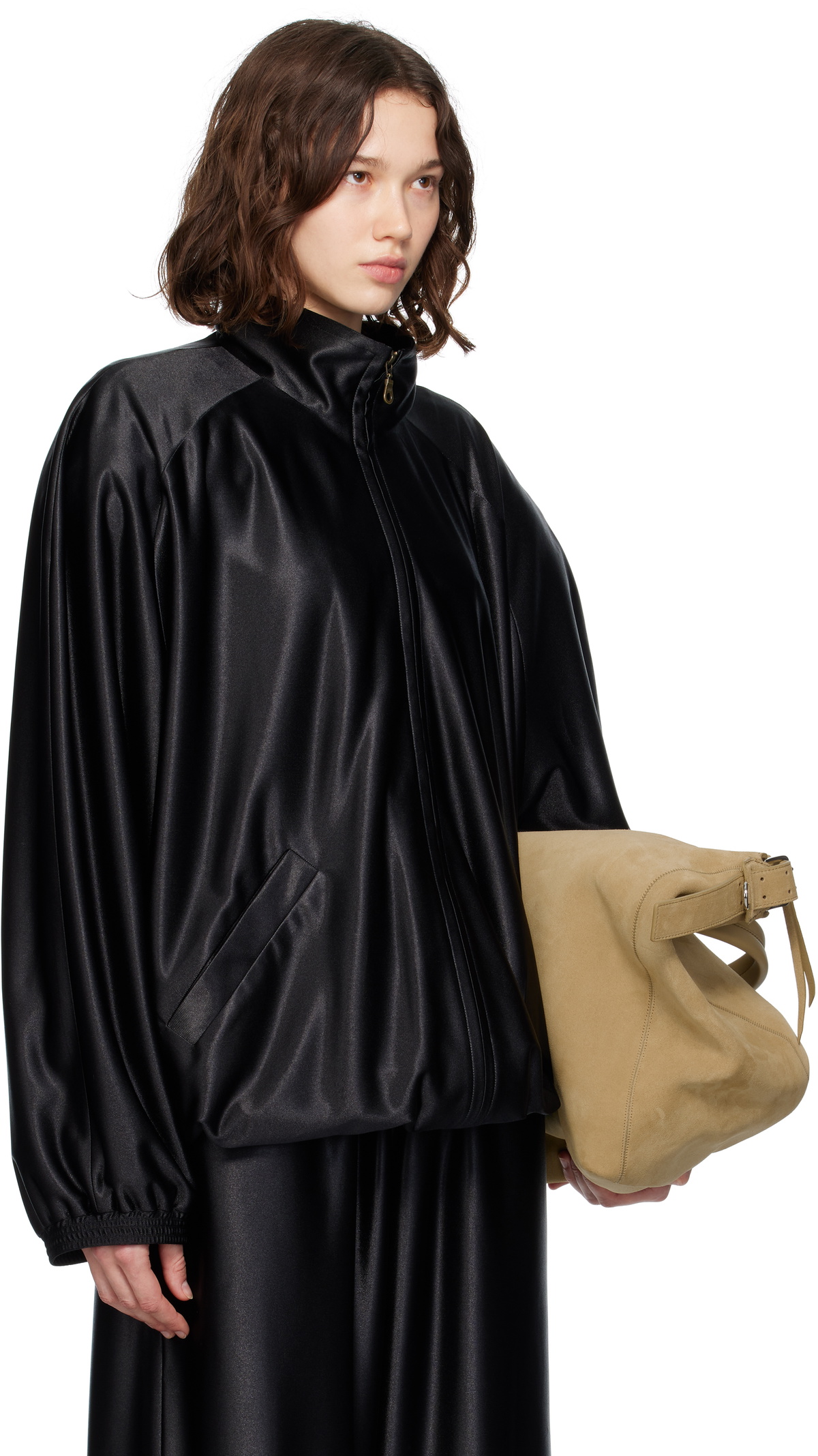 MARIE ADAM-LEENAERDT Black Chic Tracksuit Jacket