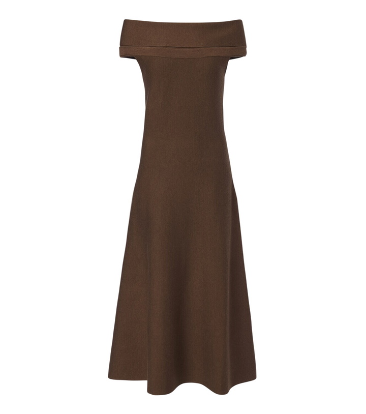 Photo: Simkhai Camilla off-shoulder wool midi dress