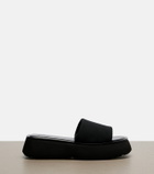 Gucci GG canvas platform slides