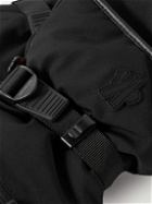 Moncler Grenoble - Logo-Appliquéd Leather-Trimmed Ski Gloves - Black