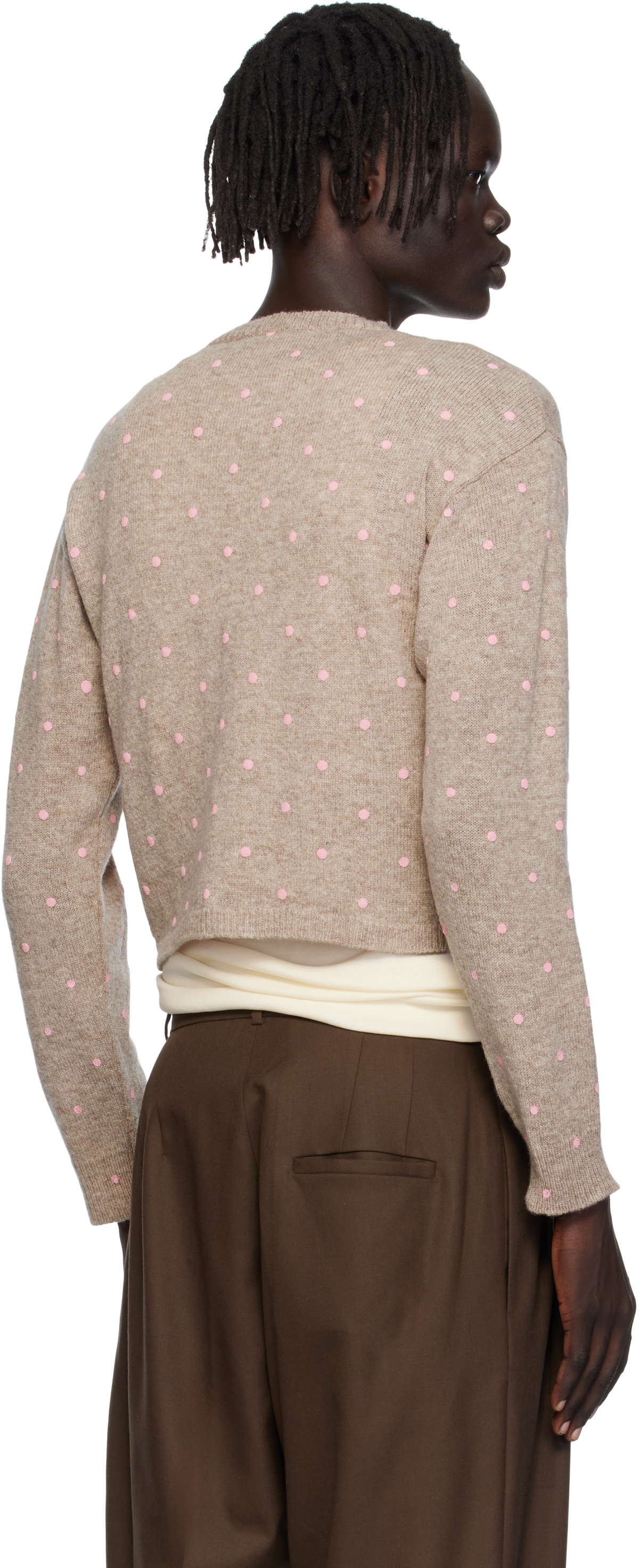 Ashley Williams Beige Molly Knit Sweater