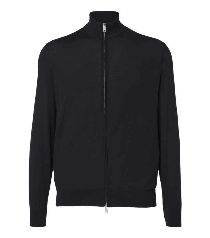 Photo: Zegna Wool zip-up cardigan