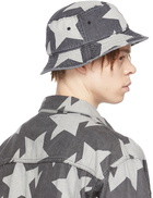 BAPE Black Denim Star Bucket Hat