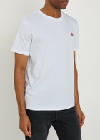 AN-Y1 Logo-embroidered Cotton T-shirt White